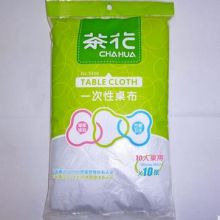 茶花 防水防漏加厚饭店用一次性桌布 180cm*180cm 3406